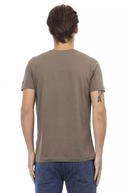 Trussardi Action Men's Brown Cotton T-Shirt