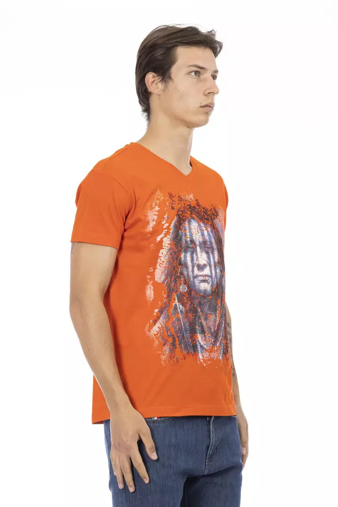 Trussardi Action Men's Orange Cotton T-Shirt