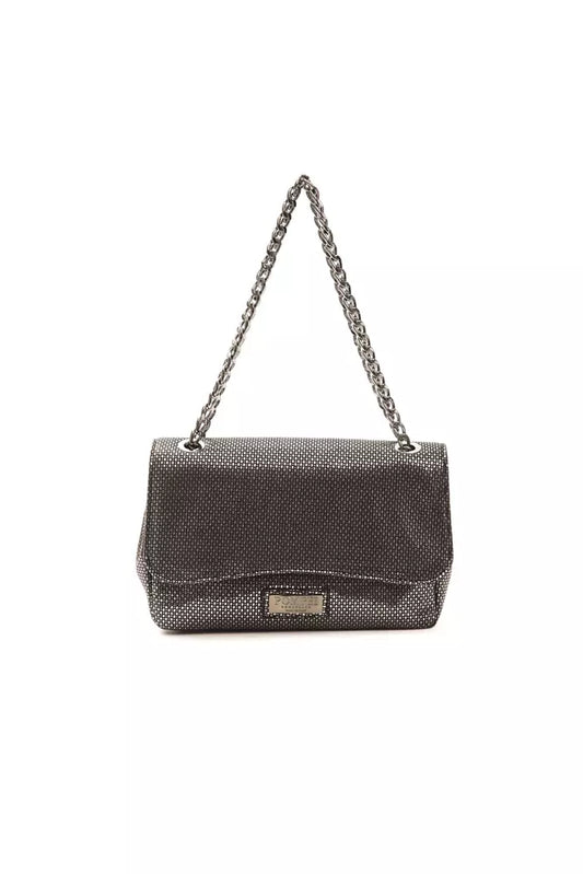 Pompei Donatella Grey Leather Crossbody Bag