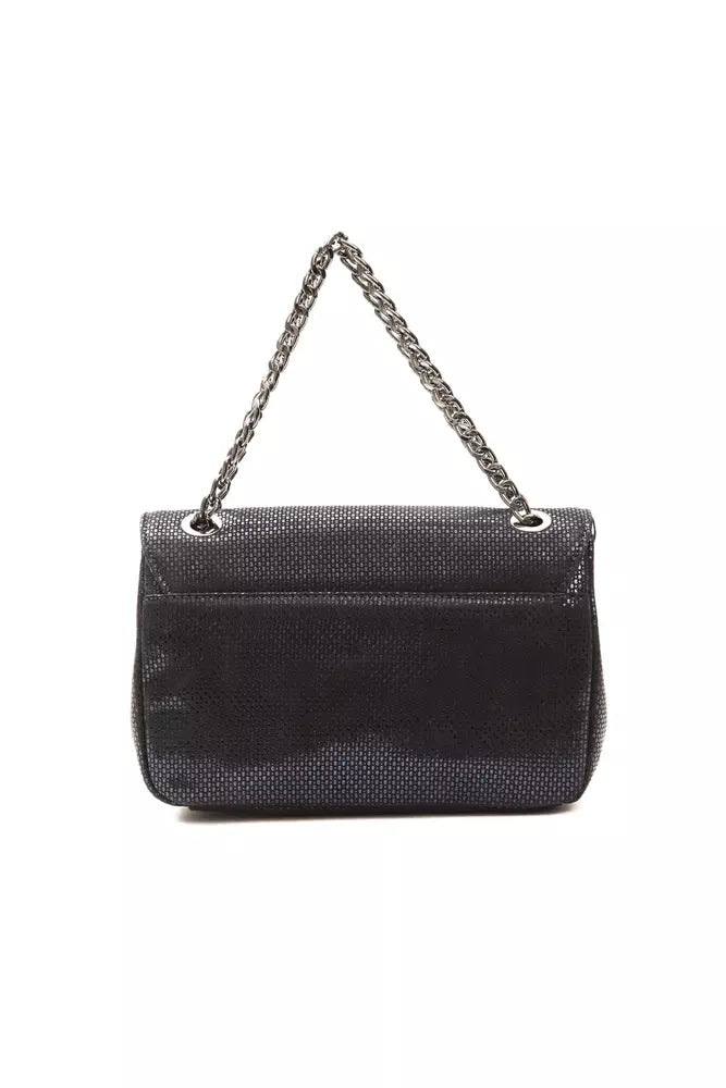Pompei Donatella Navy Blue Leather Crossbody Bag