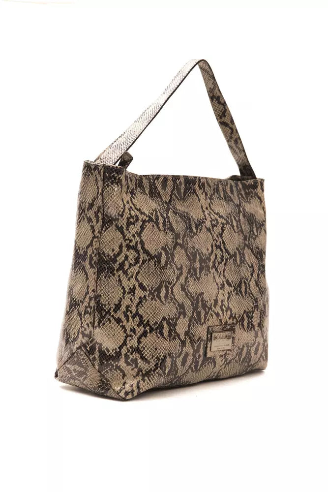 Pompei Donatella Tortora Taupe Shoulder Bag