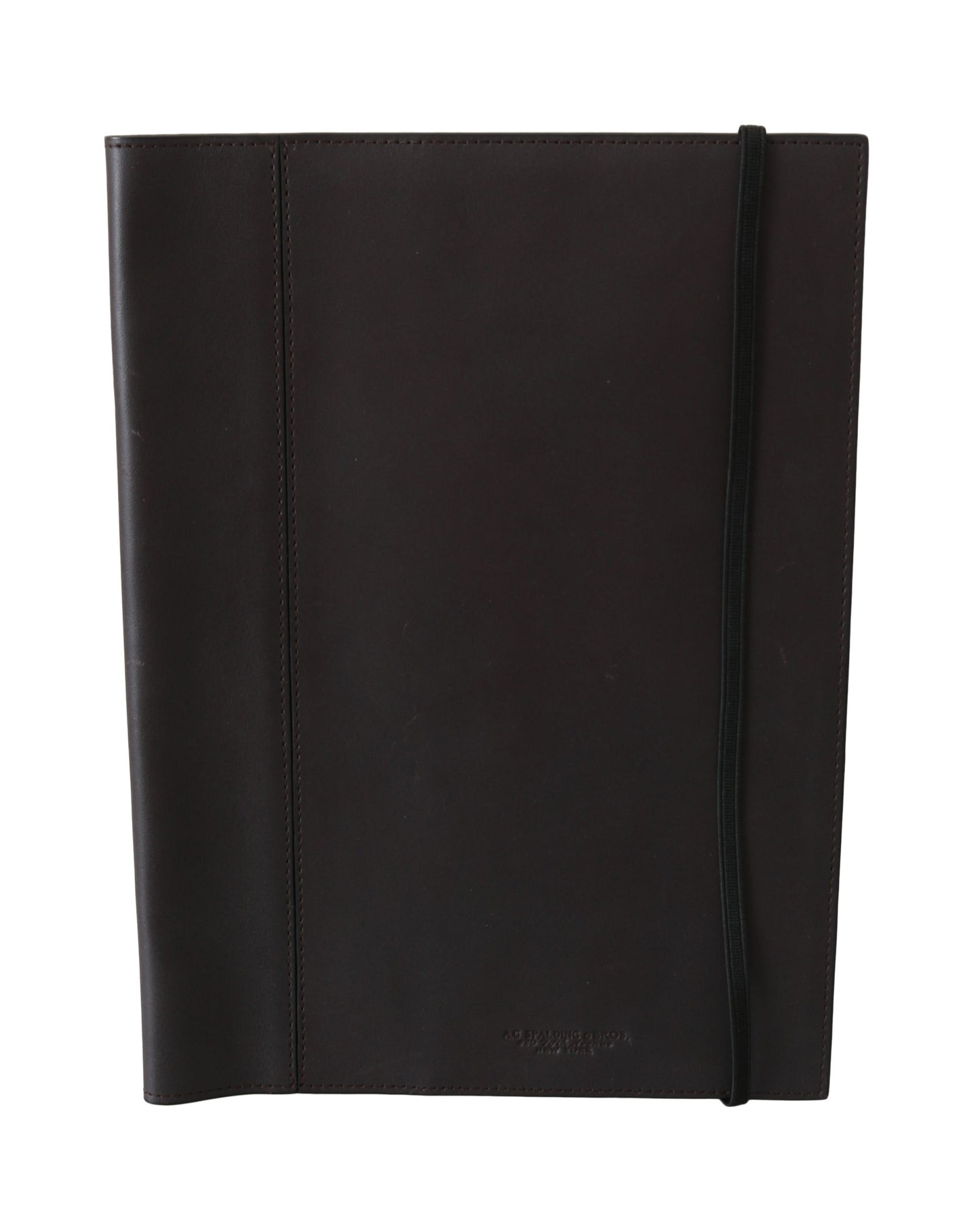 A.G. Spalding & Bros. Black Leather Bifold Travel Holder Logo Wallet