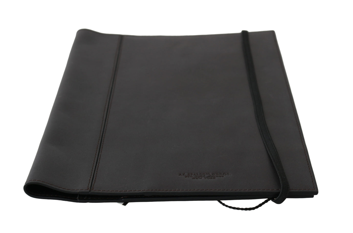 A.G. Spalding & Bros. Black Leather Bifold Travel Holder Logo Wallet