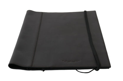 A.G. Spalding & Bros. Black Leather Bifold Travel Holder Logo Wallet