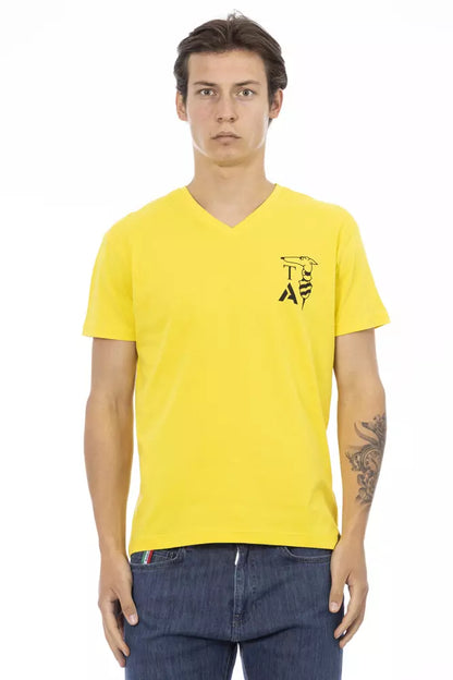 Trussardi Action Men's Yellow Cotton T-Shirt