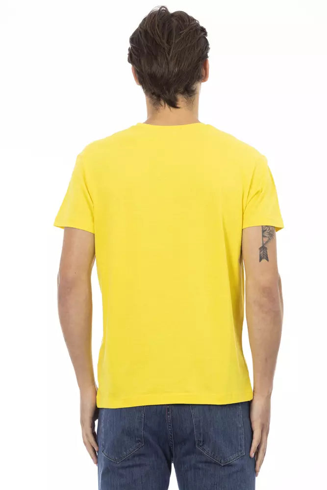Trussardi Action Men's Yellow Cotton T-Shirt