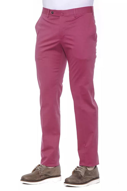 Fuchsia Cotton PT Torino Men's Trousers