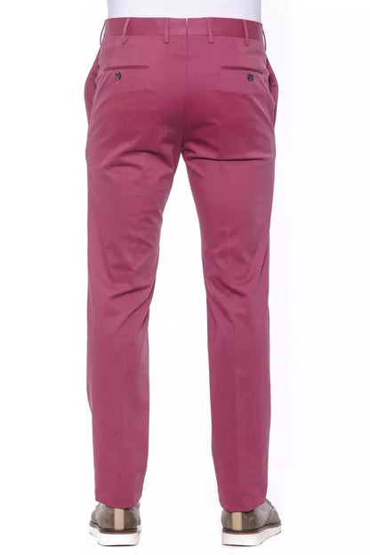 Fuchsia Cotton PT Torino Men's Trousers