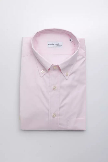 Robert Friedman Men's Pink Cotton Shirt