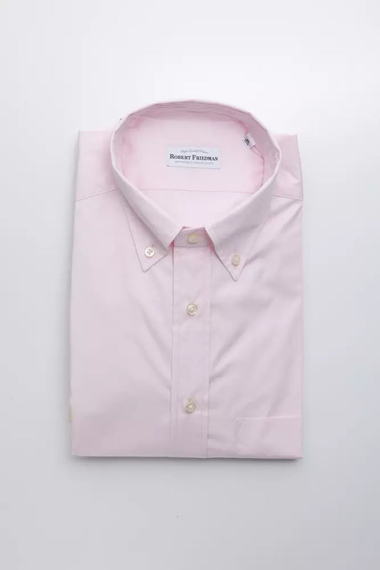 Robert Friedman Men's Pink Cotton Shirt