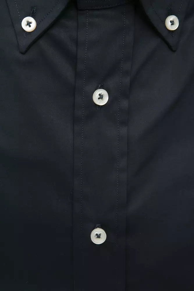 Robert Friedman Men's Black Cotton Shirt