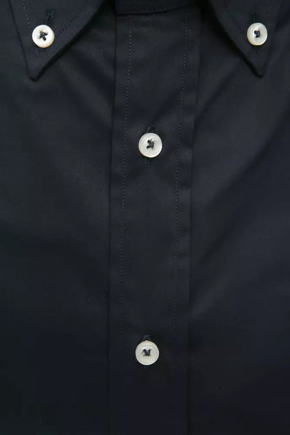 Robert Friedman Men's Black Cotton Shirt