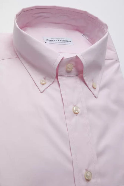 Robert Friedman Men's Pink Cotton Shirt