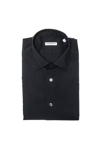 Robert Friedman Men's Black Cotton Shirt