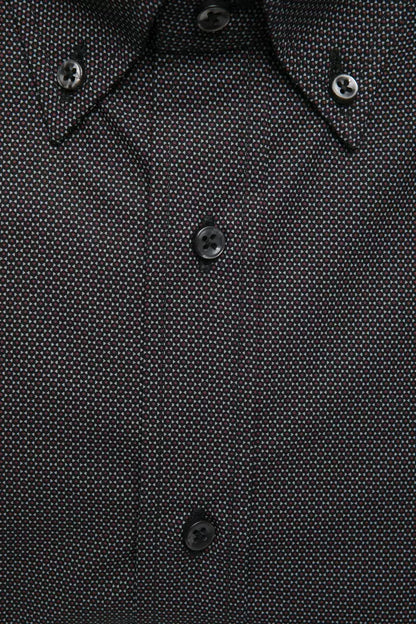 Robert Friedman Men's Black Cotton Shirt