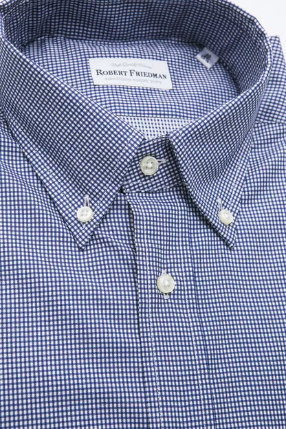 Robert Friedman Men's Blue Cotton Shirt
