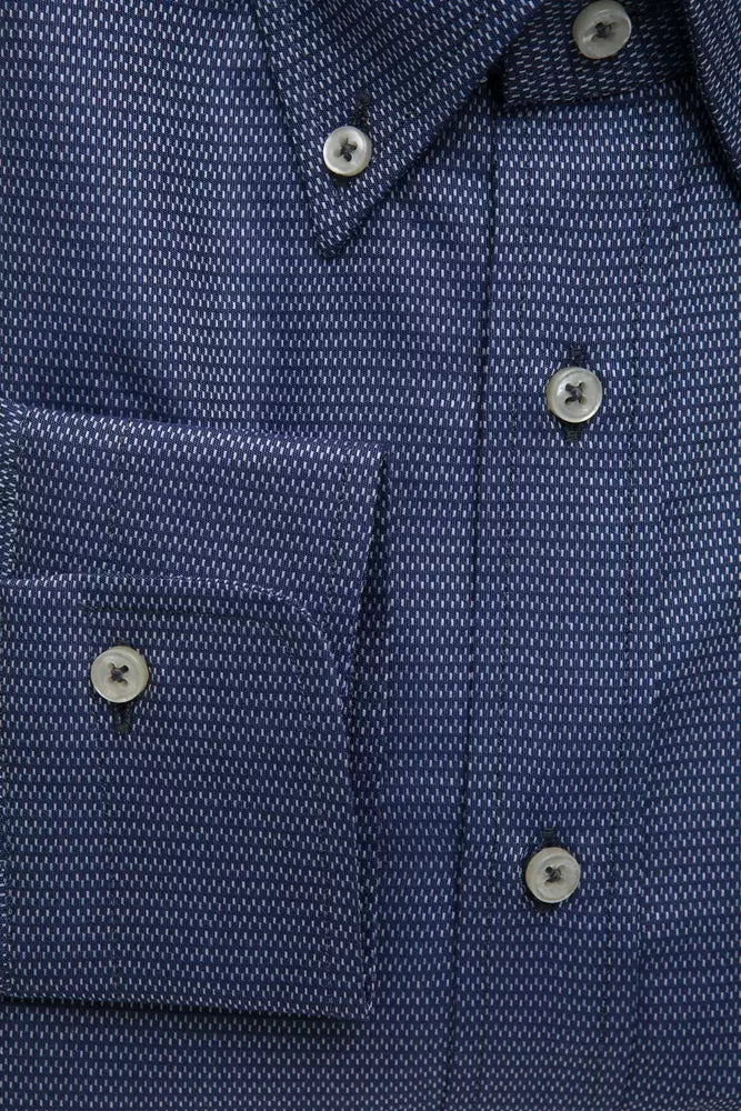 Robert Friedman Men's Blue Cotton Shirt