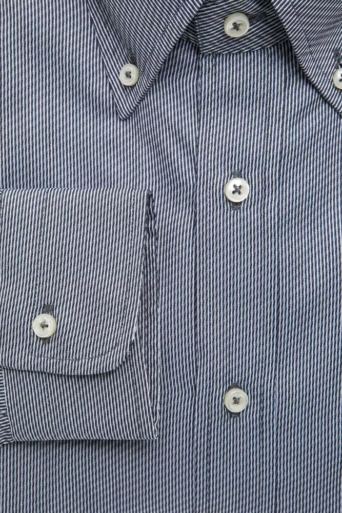 Robert Friedman Men's Blue Cotton Shirt