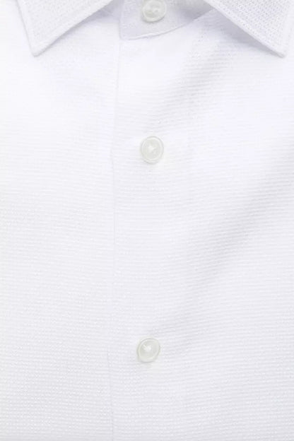 Robert Friedman Men's White Cotton Shirt