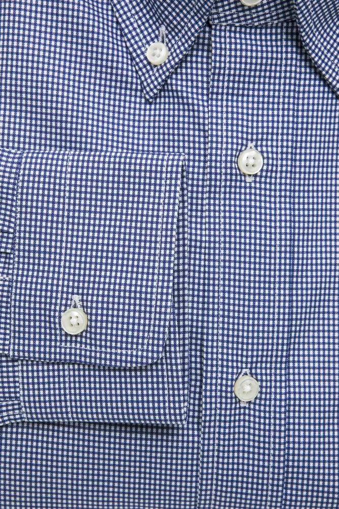 Robert Friedman Men's Blue Cotton Shirt