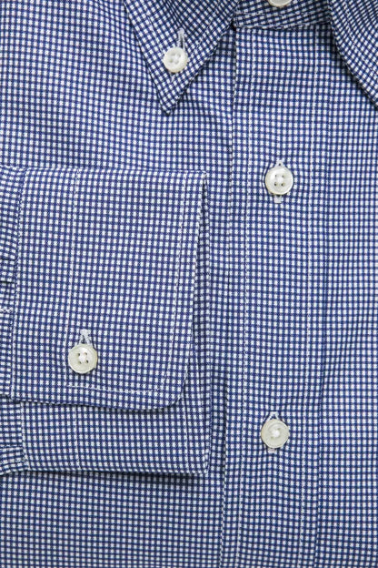 Robert Friedman Men's Blue Cotton Shirt