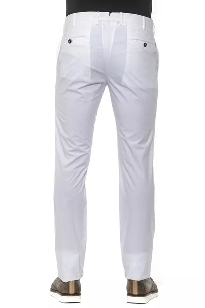 White Cotton PT Torino Super Slim Men’s Trousers
