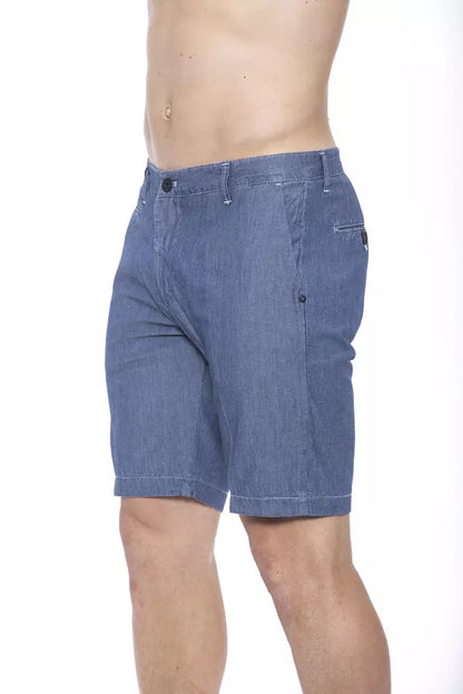 Armata Di Mare Men's Blue Cotton Bermuda Shorts