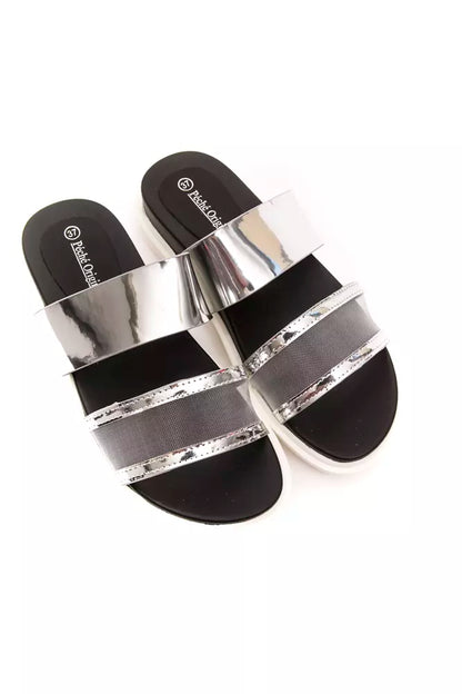 Péché Originel Silver Polyurethane Sandal