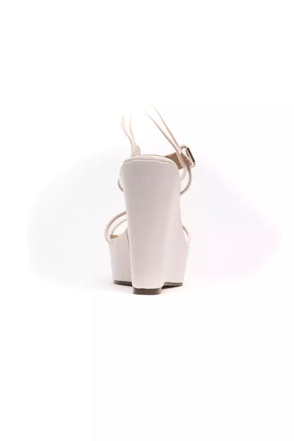 Péché Originel White Polyethylene Women's Wedge Sandal