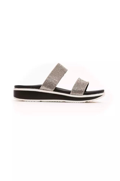Péché Originel Women's Silver Textile Sandal