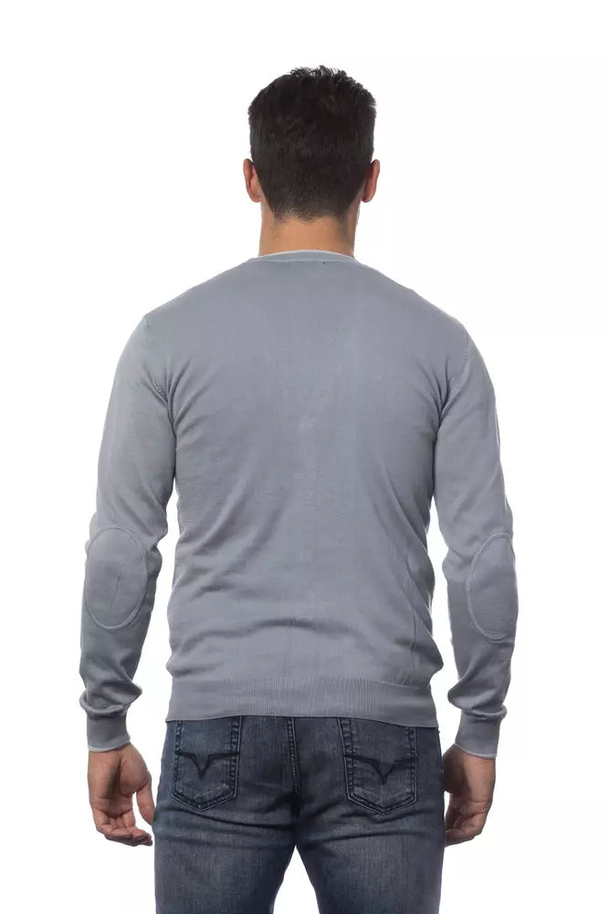 Grey Verri Men's V-neck Cardigan