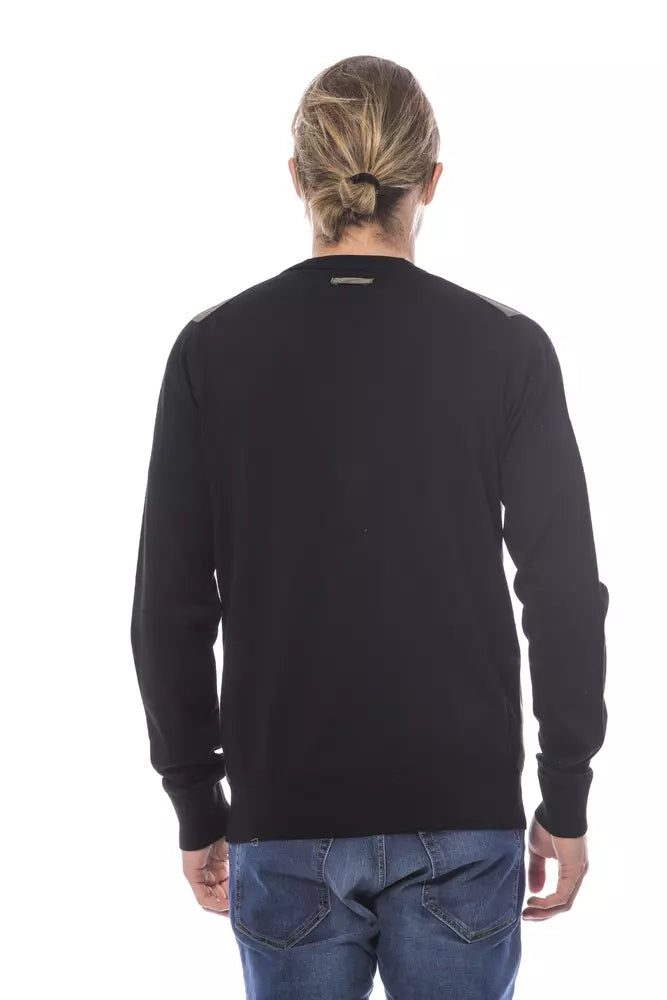 Black & Green Verri Men's V-neck Cardigan