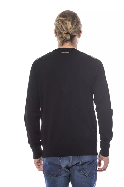 Black & Green Verri Men's V-neck Cardigan