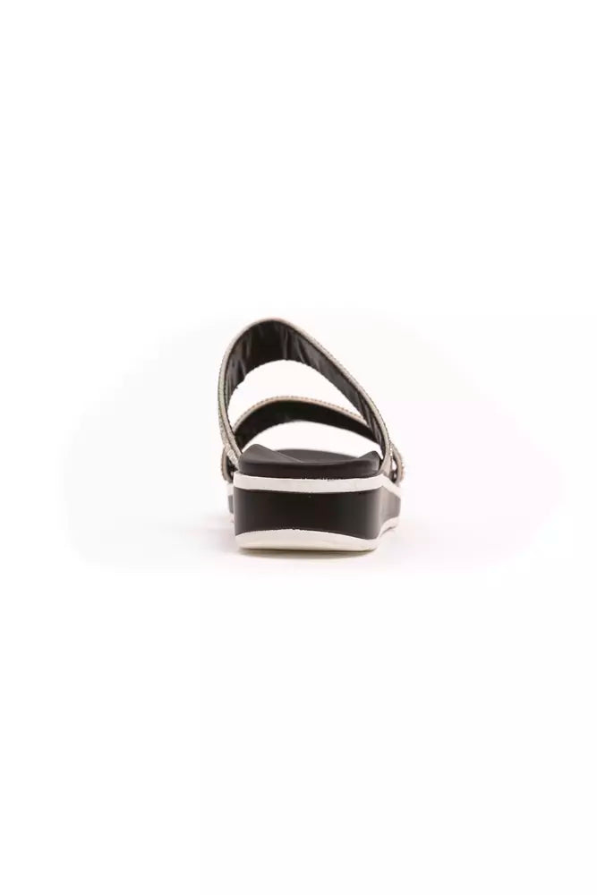 Péché Originel Women's Silver Textile Sandal