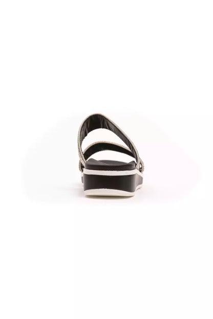 Péché Originel Women's Silver Textile Sandal
