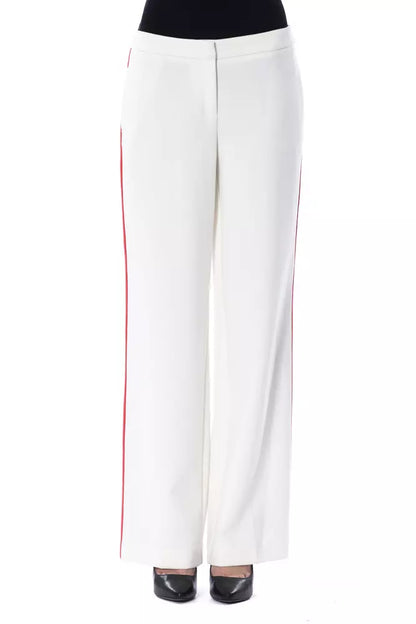 White Pants with Lateral Stripes