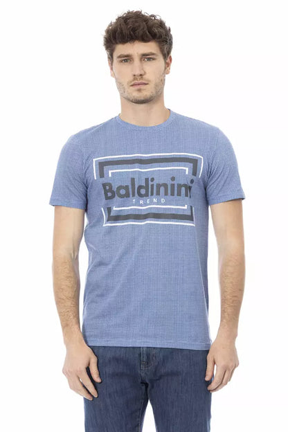 Baldinini Trend Men's Light-blue Cotton T-Shirt