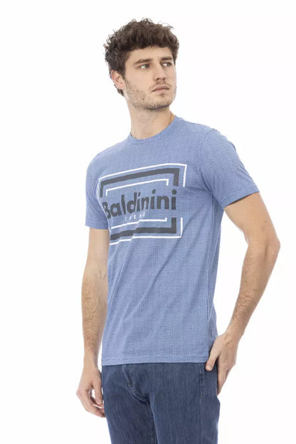 Baldinini Trend Men's Light-blue Cotton T-Shirt
