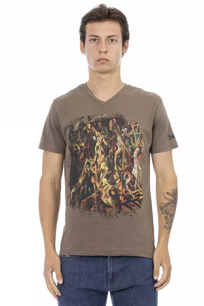 Trussardi Action Men's Brown Cotton T-Shirt