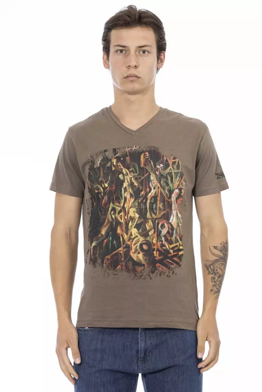 Trussardi Action Men's Brown Cotton T-Shirt