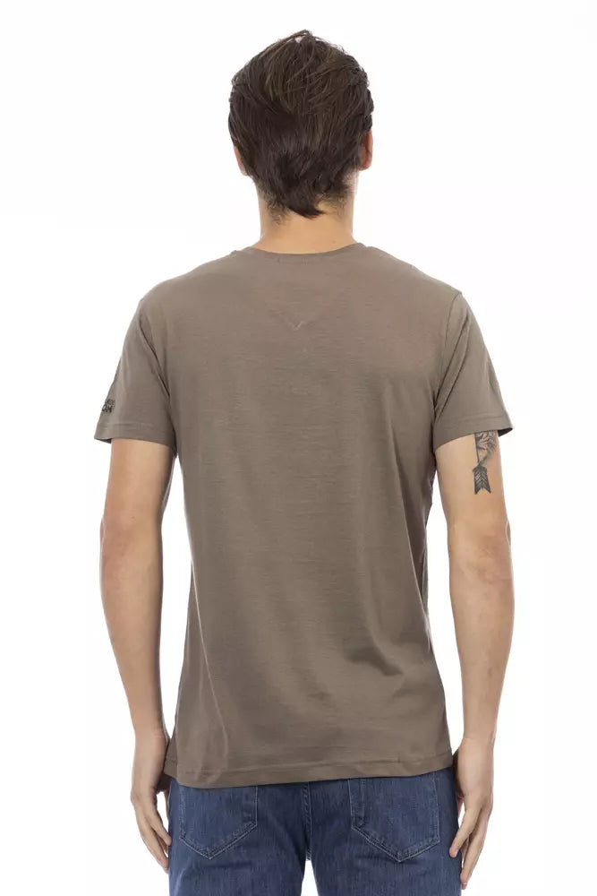Trussardi Action Men's Brown Cotton T-Shirt