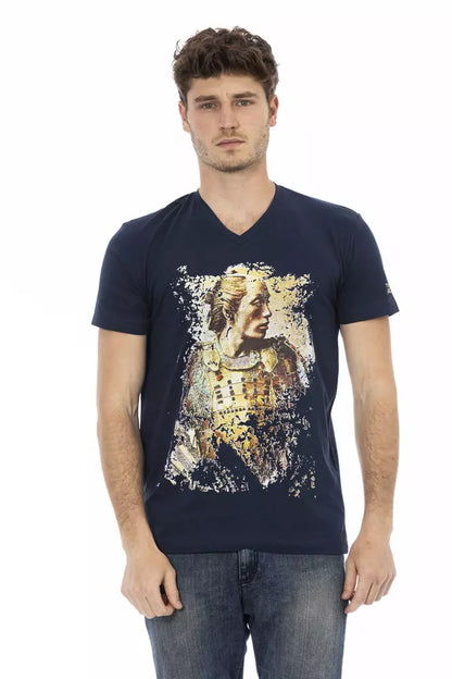 Trussardi Action Men's Blue Cotton T-Shirt