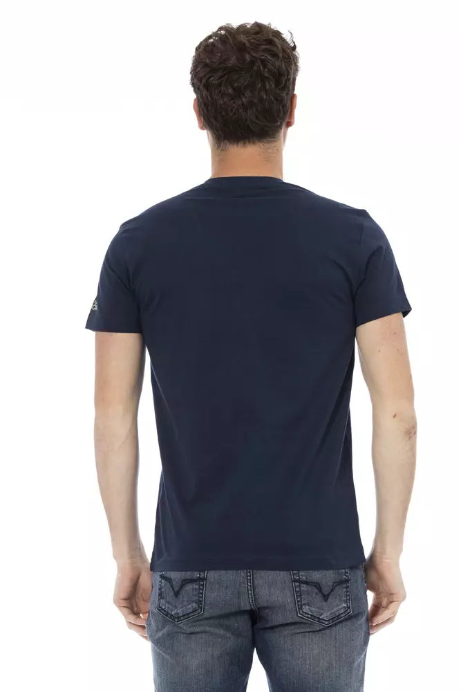 Trussardi Action Men's Blue Cotton T-Shirt