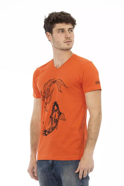 Trussardi Action Men's Red Cotton T-Shirt