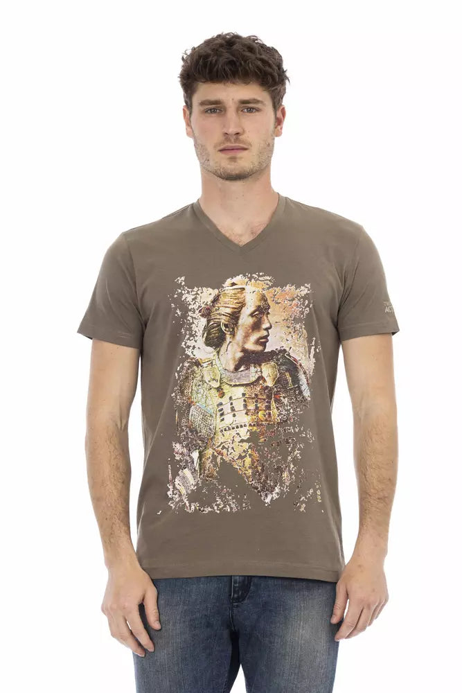 Trussardi Action Men's Brown Cotton T-Shirt