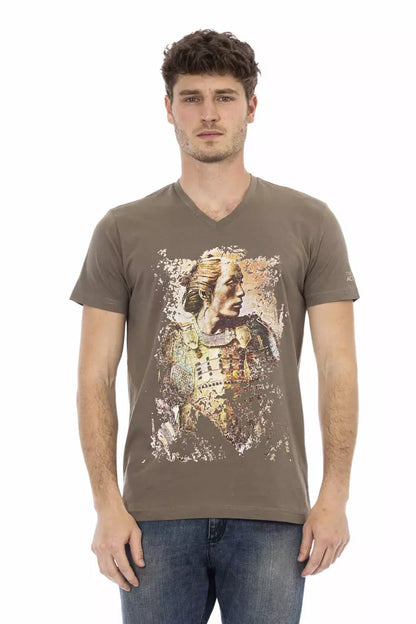 Trussardi Action Men's Brown Cotton T-Shirt
