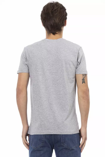 Trussardi Action Men's Grey Cotton T-Shirt