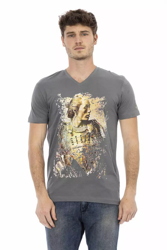 Trussardi Action Men's Grey Cotton T-Shirt