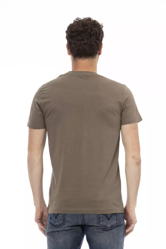 Trussardi Action Men's Brown Cotton T-Shirt