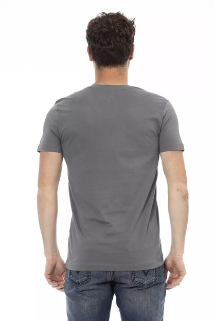 Trussardi Action Men's Grey Cotton T-Shirt